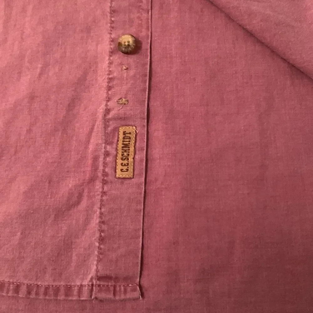 C.E. Schmidt Workwear Cotton Short Sleeve Button Closure Men’s Shirt Size 2XL